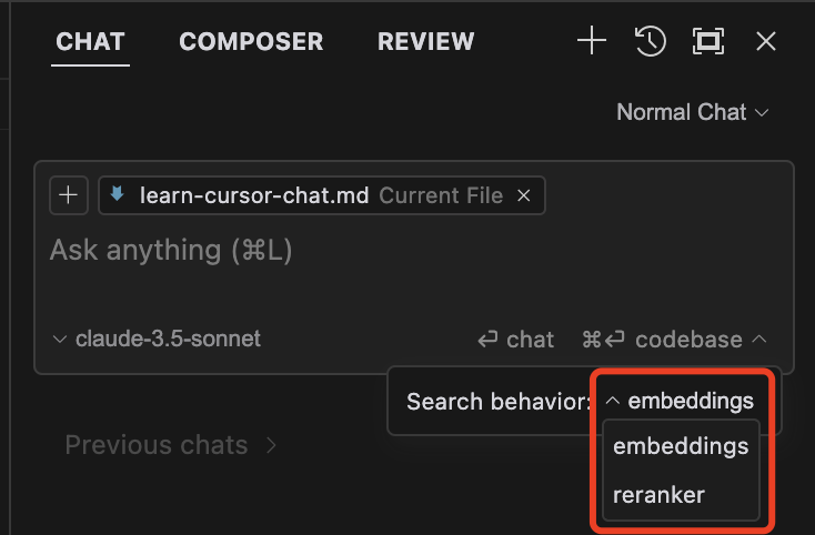 cursor-chat-codebase-search-mode